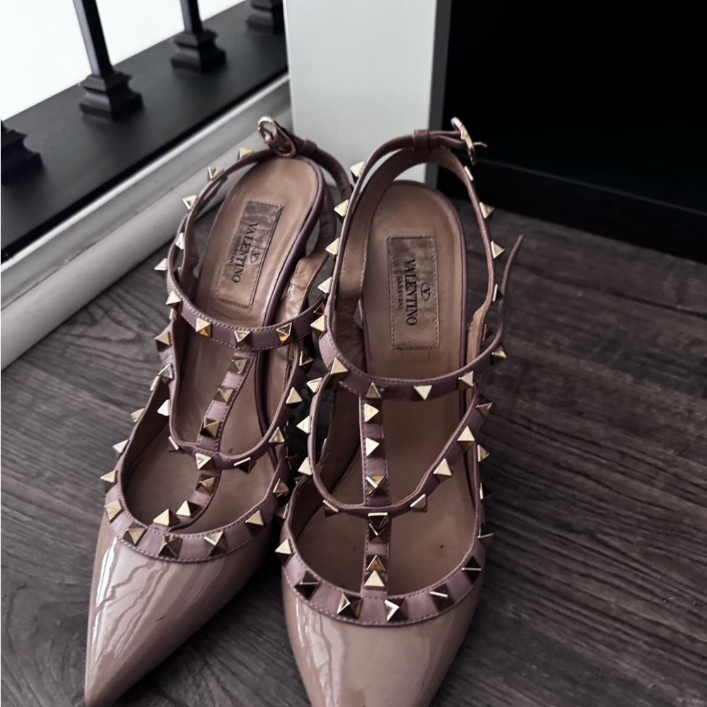 Valentino Women's Studded Nude Heels